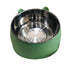 Pet Ceramic Dog Bowl Cat Food Bowl Water Bowl Double Bowl Large Anti-Overturning Protection Spine - Minihomy