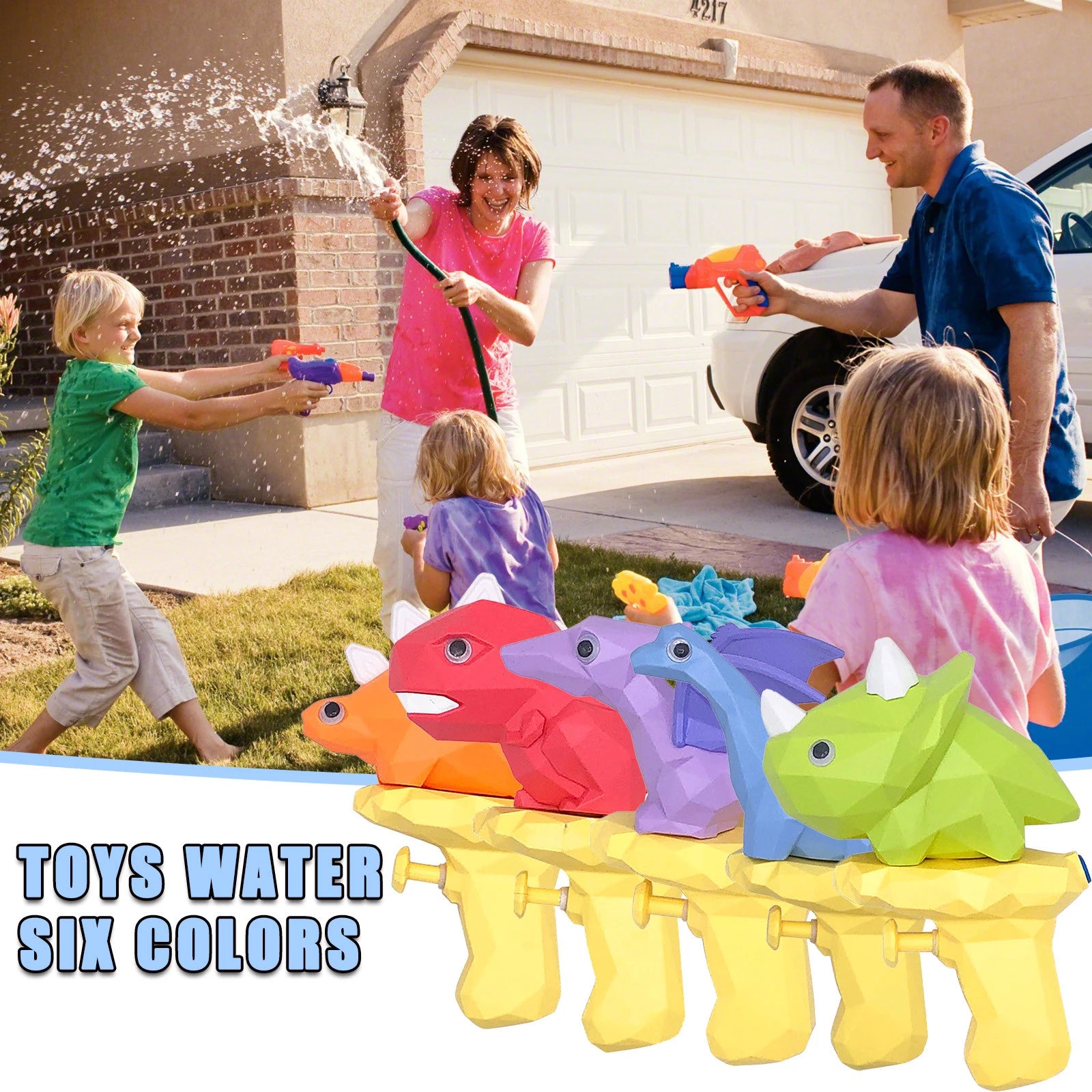 Dinosaur Water Guns Toys Kids Squirt Gun For Child Outdoor Summer Beach Swimming Pool Blaster Gun Water War - Minihomy