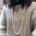 Natural Freshwater Pearl Long Sweater Chain Simple