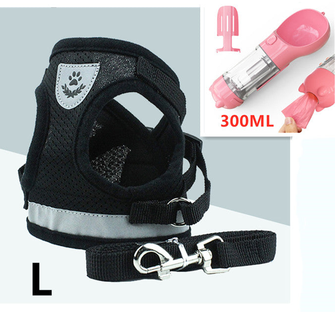 Pet Leash Breathable Mesh Chest Back - Minihomy