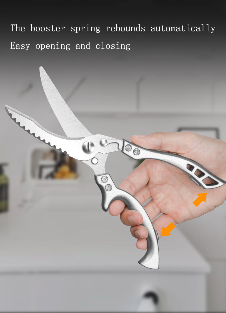 Multifunctional Stainless Steel Household Kitchen Scissors - Minihomy