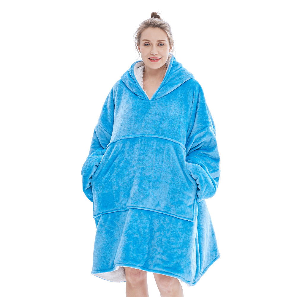 Glow In The Dark Stars Hoodie Blanket Oversized Sweatshirt Hooded Blankets