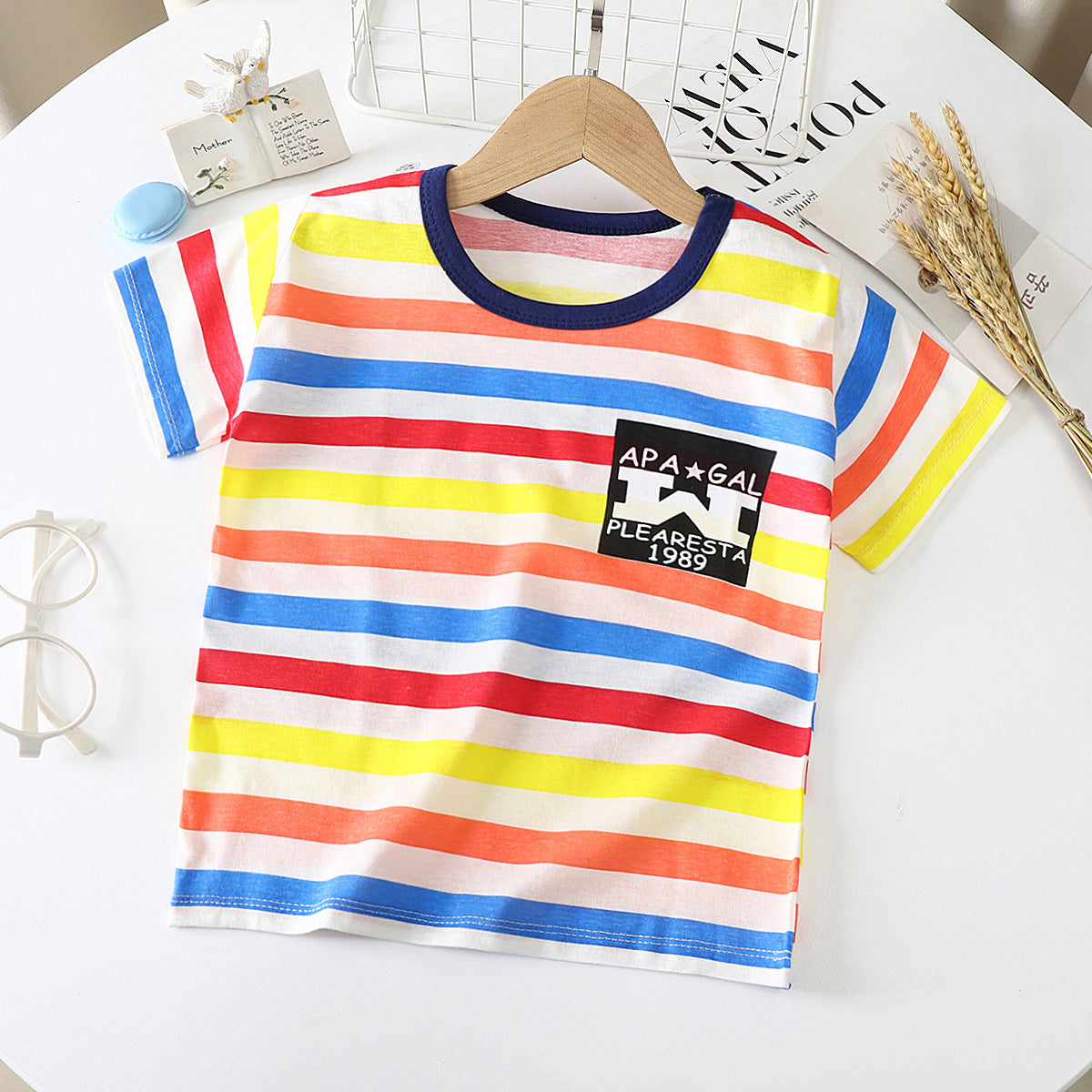 Children's Short-Sleeved T-Shirt - Cotton Baby Half-Sleeved Bottoming Shirt
