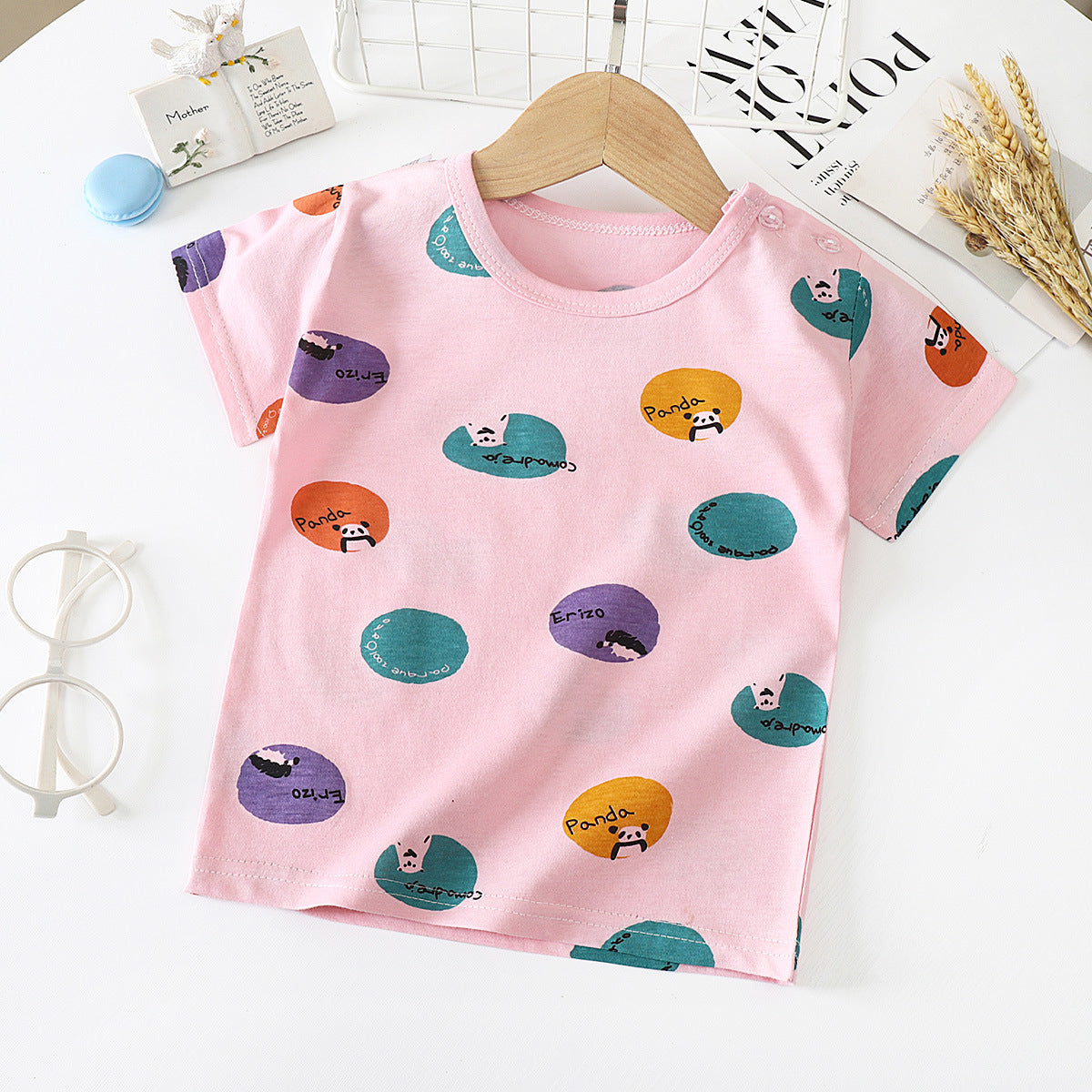 Children's Short-Sleeved T-Shirt - Cotton Baby Half-Sleeved Bottoming Shirt