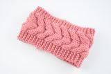 Acrylic Thick Wool Knitted Headband Diagonally Crossed Hair Accessories For Women