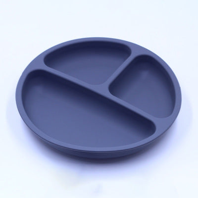 Silicone Baby Anti-drop Non-slip Dinner Plate Food Compartment Plate