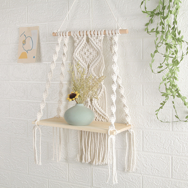 Hand-Woven Tapestry Cotton Rope Wall Hanging - Minihomy