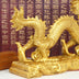 Zhaocailong Ornaments Zodiac Golden Dragon Geomantic Products Crafts Home Office Decoration