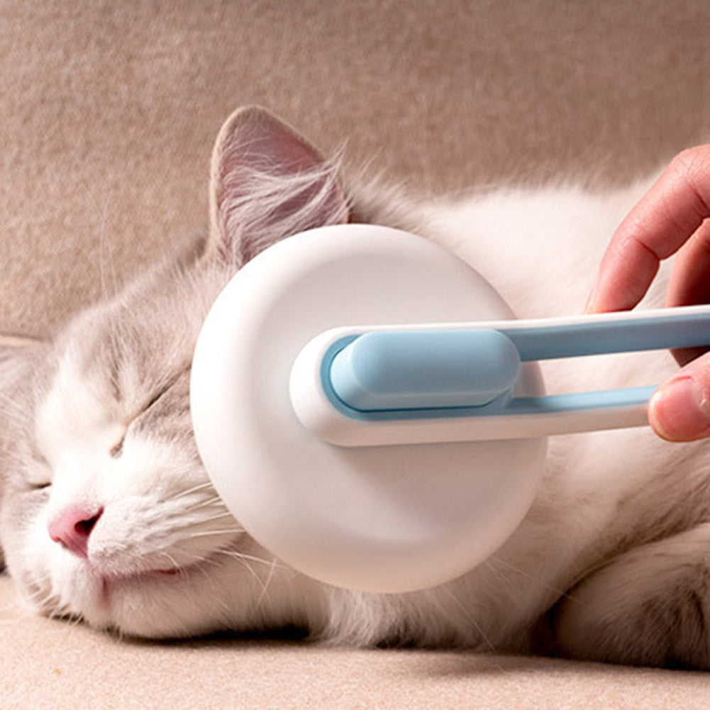 Hair Remover Cat Brush Grooming Tool Automatic Massage Comb Round Hair Brush For Cat Dog Pet Supplies - Minihomy