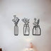 Flower Silhouette Wall Decoration Metal Wall Hanging Silhouette Art Decoration - Minihomy