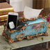 European-style Fruit Plate Three-piece Coffee Table Decoration Ashtray Tissue Box Set - Minihomy