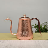 Copper Pot Thin-Necked Pot Handmade Thickened Hand Coffee Pot - Minihomy