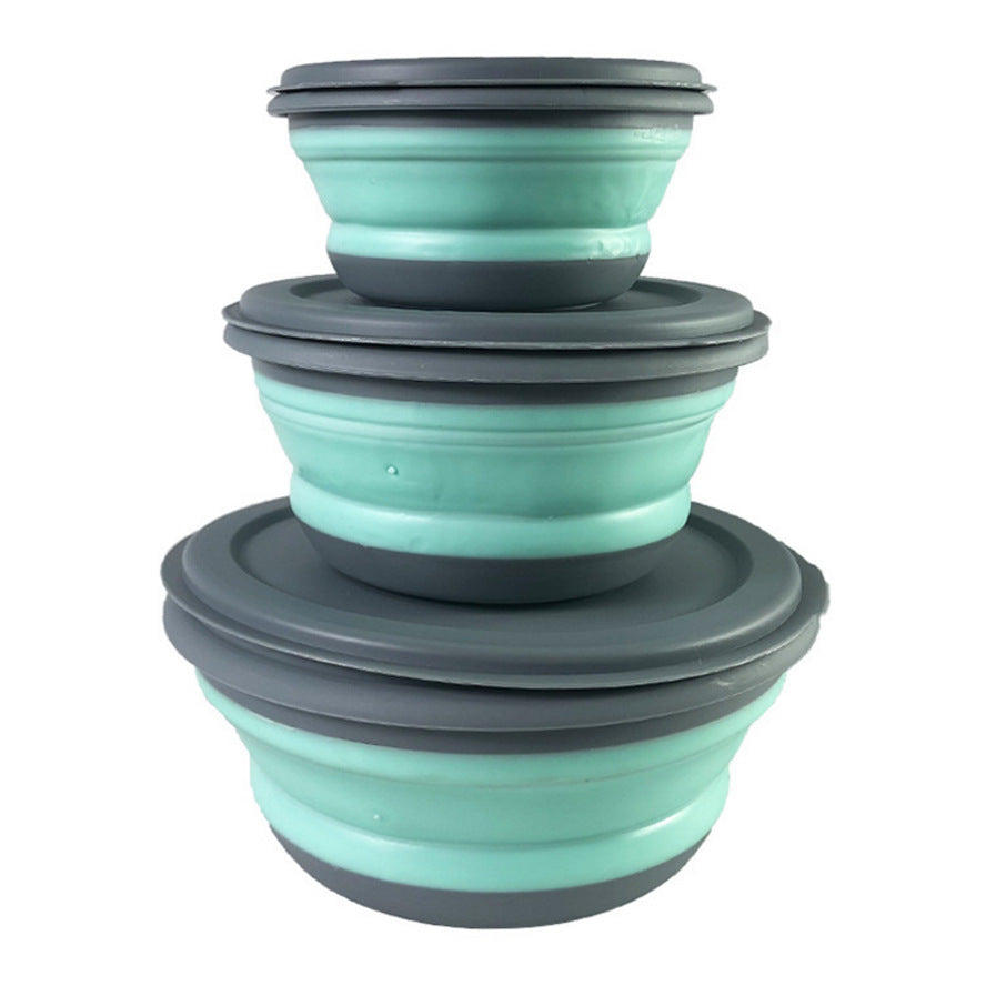 3pcs/set Portable Silicone Folding Bowl - Minihomy