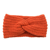 Knitted Cross Headband Ear Protection Braided Headband