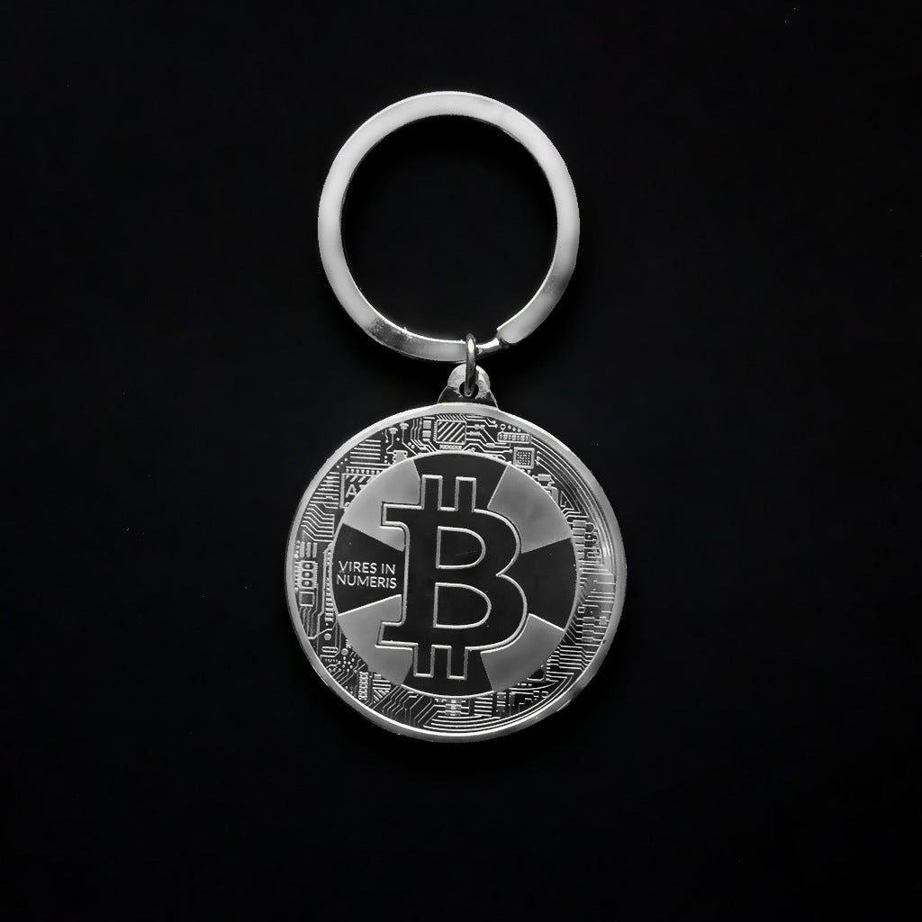 Bitcoin Coin Key Chain Art Collection Souvenirs Collectibles - Minihomy