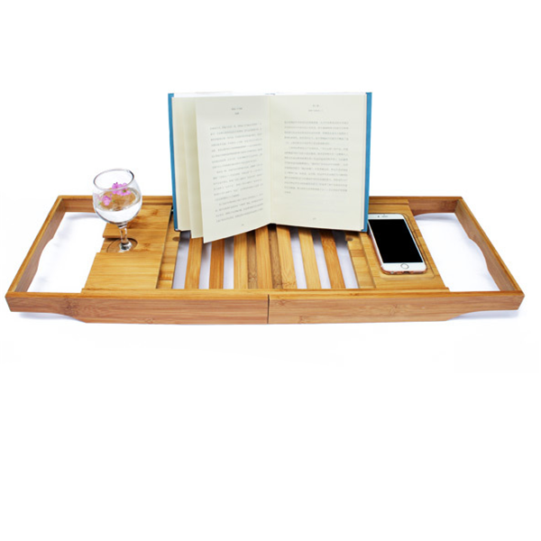 Bamboo Bathtub Caddy Tray - Minihomy