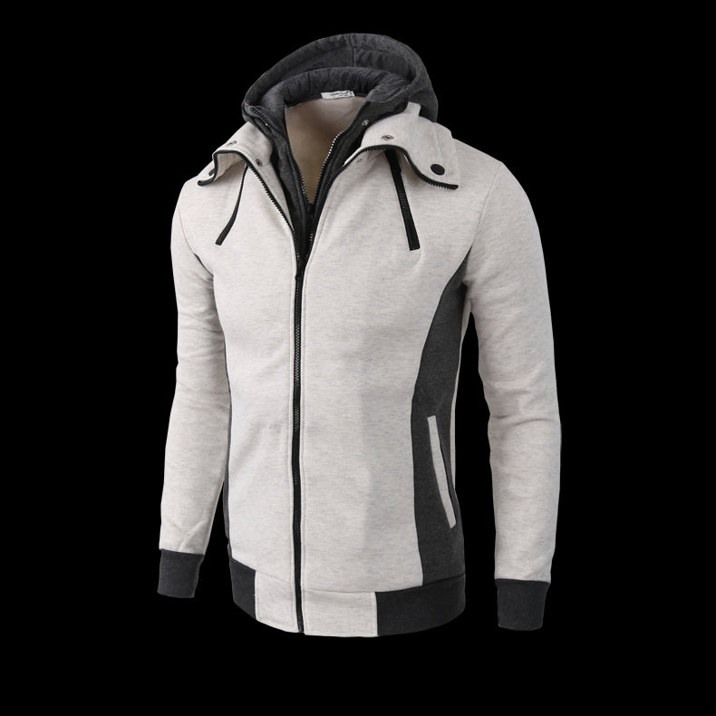 Men's High-Necked Hooded Jacket - Minihomy