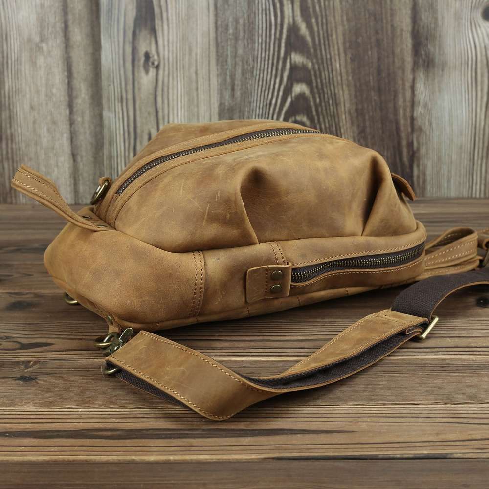 Large-capacity First Layer Retro Cowhide Bag - Minihomy