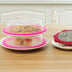 Universal Vacuum Air-tight Food Sealer Container Plate Platter Lid Cover Topper Dome, Stackable, Safe for Microwave