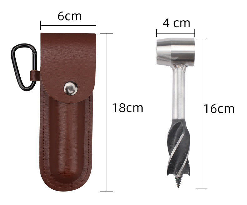 "Hand Auger Drill Bit" A creative and unique name for a hand drill that is perfect for outdoor use