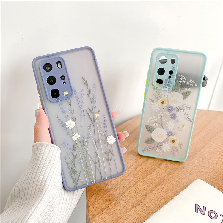 White flower mobile phone case