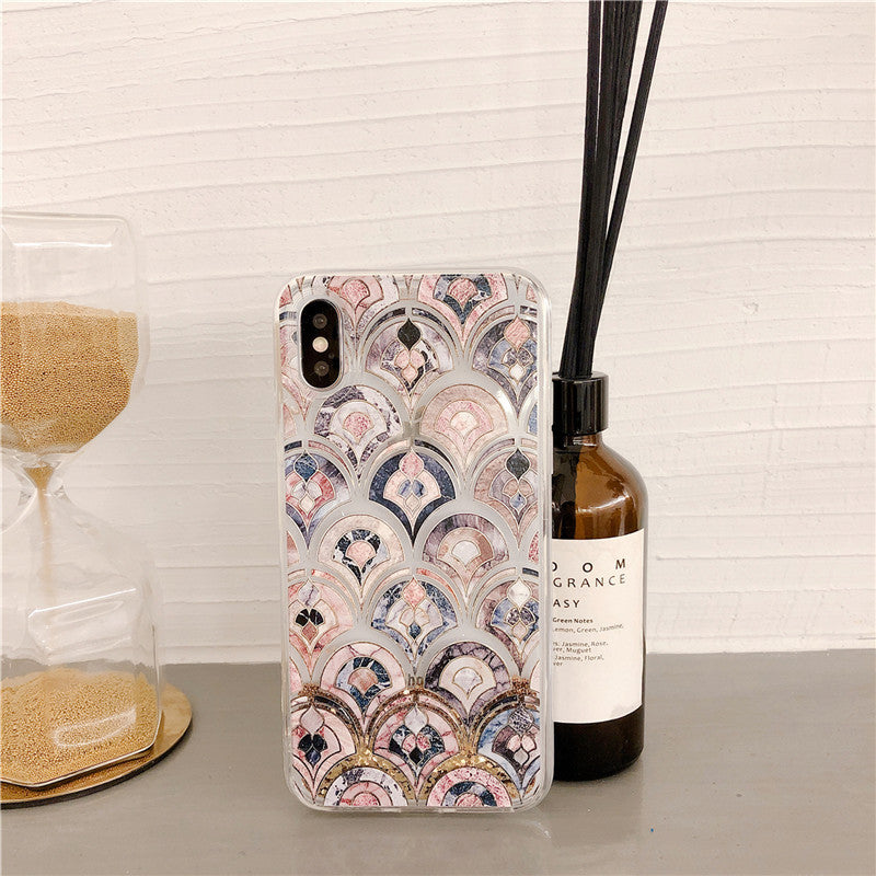 Fish Scale Quicksand Phone Case