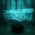 Fire engine 3D light touch color - Minihomy