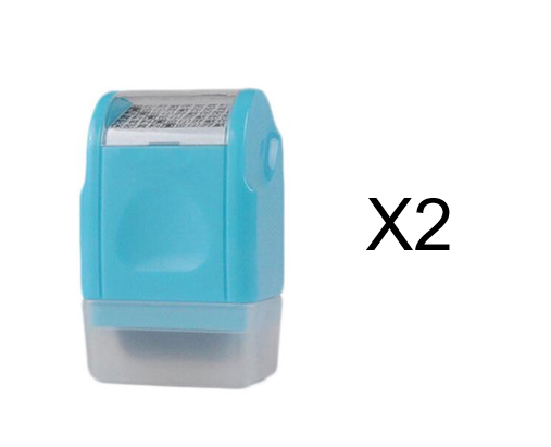 Mini Roller stamp self-Inking Stamp Messy Code Security Identity Theft Protection Seal - Minihomy