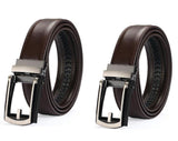 Men's Leather Belt with Fake Pin Buckle - Comfortable & Stylish - Minihomy