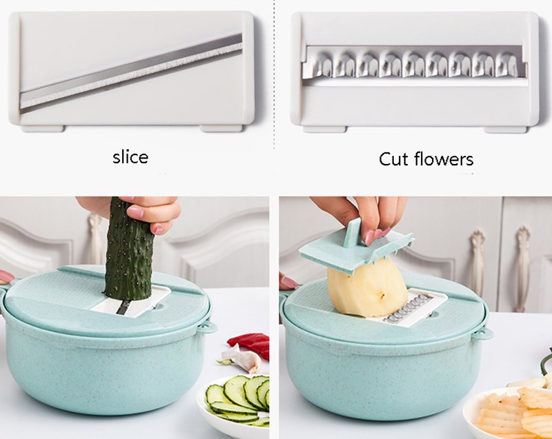 TheHomeFace 8 In 1 Multipurpose Vegetable Slicer ™