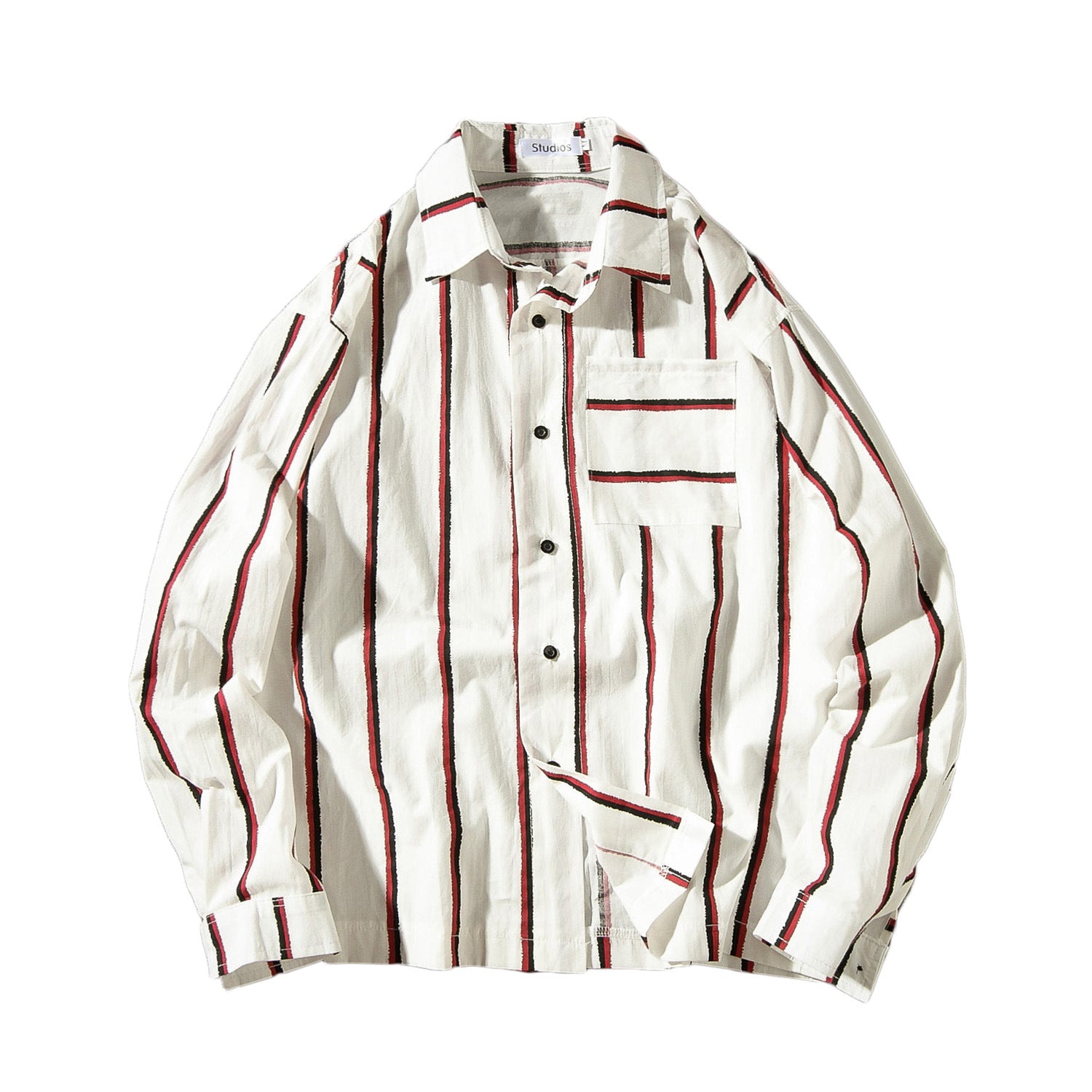 Loose striped shirt men - Minihomy