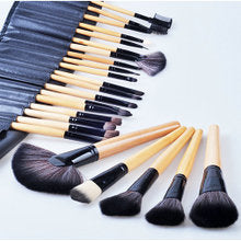 Manufacturer 24 Makeup Brushes 24 Wood Color Makeup Brushes 24 Horse Hair Sets Send Brush Pack Makeup Tools