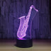 7 color lamp children 3d visual LED night light - Minihomy