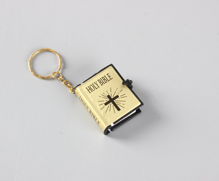 Mini HOLY Bible Keychain Religious Christian Jesus Cross Key Chain Women Prayer God Bless Gift Souvenirs Keyring - Minihomy