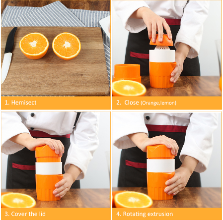 Manual And Portable 300ML Orange Lemon Juicer - Minihomy