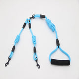 Double traction rope dog walking training - Minihomy