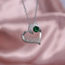 MOM Heart Claw Necklace with Zircon - Minihomy