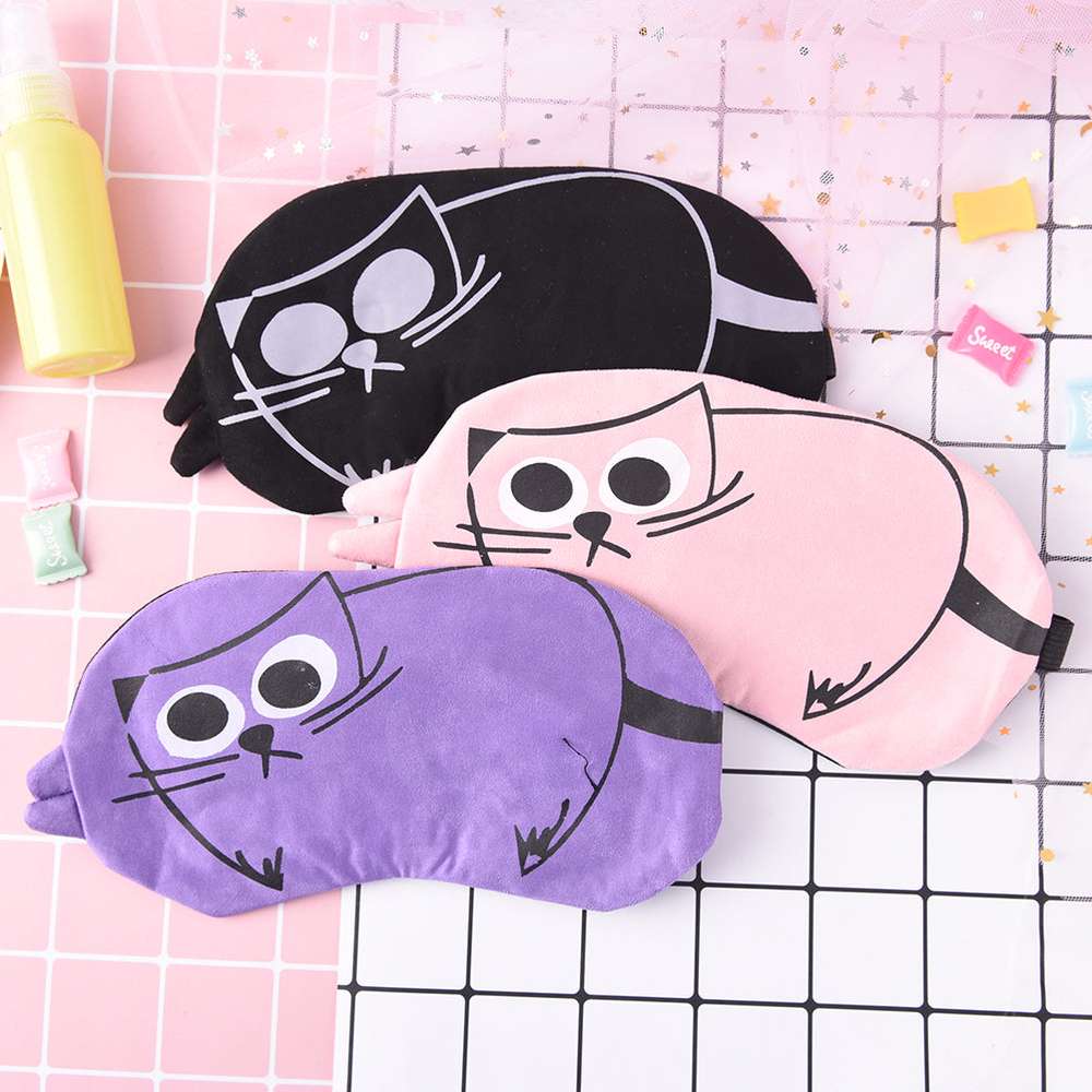 Cartoon cute summer cool breathable men and women ice pack sleep eye mask - Minihomy