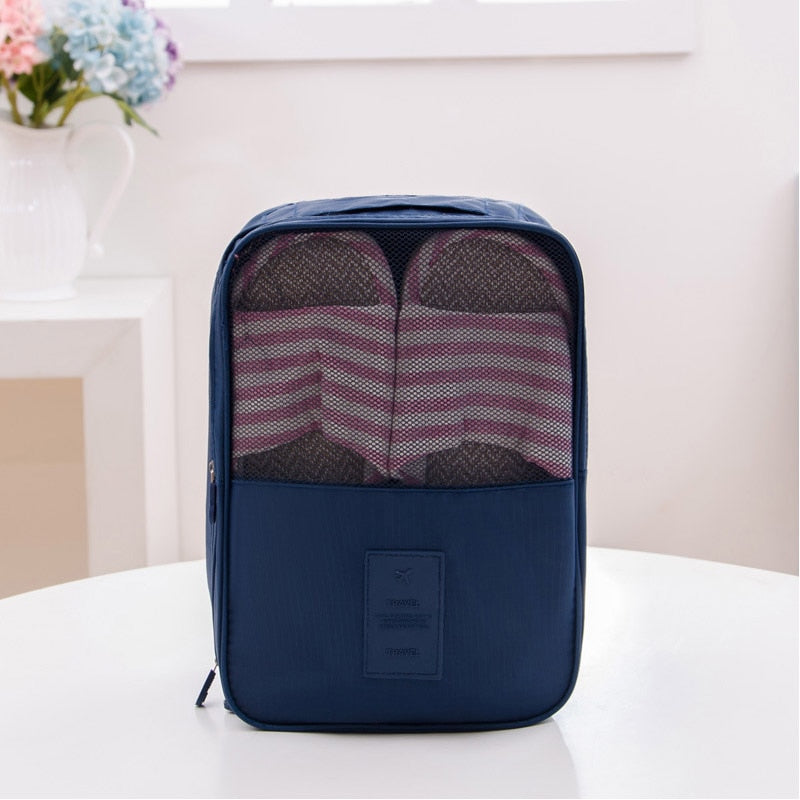 Travel shoe storage bag