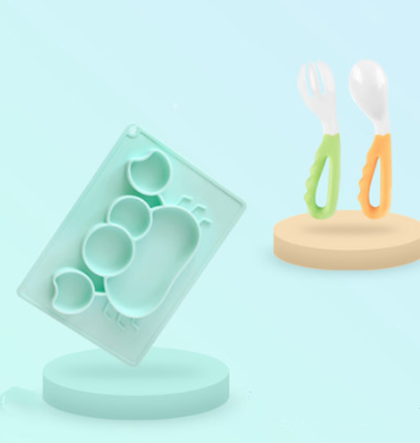 Baby Silicone Suction Cup Dishes Cartoon Learning Bowl - Minihomy