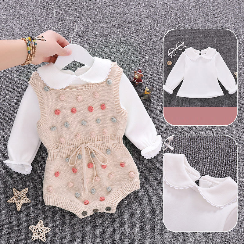 Newborn Knitted Clothes Spring Autumn Toddler Baby Girl Rompers