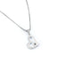 Sterling Silver Love You Mom Love Heart Pendant Necklace