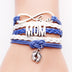 Hand-woven Infinite Love Mom Foot Bracelet - Minihomy