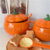 Ceramic Breakfast Couple Pumpkin Cups