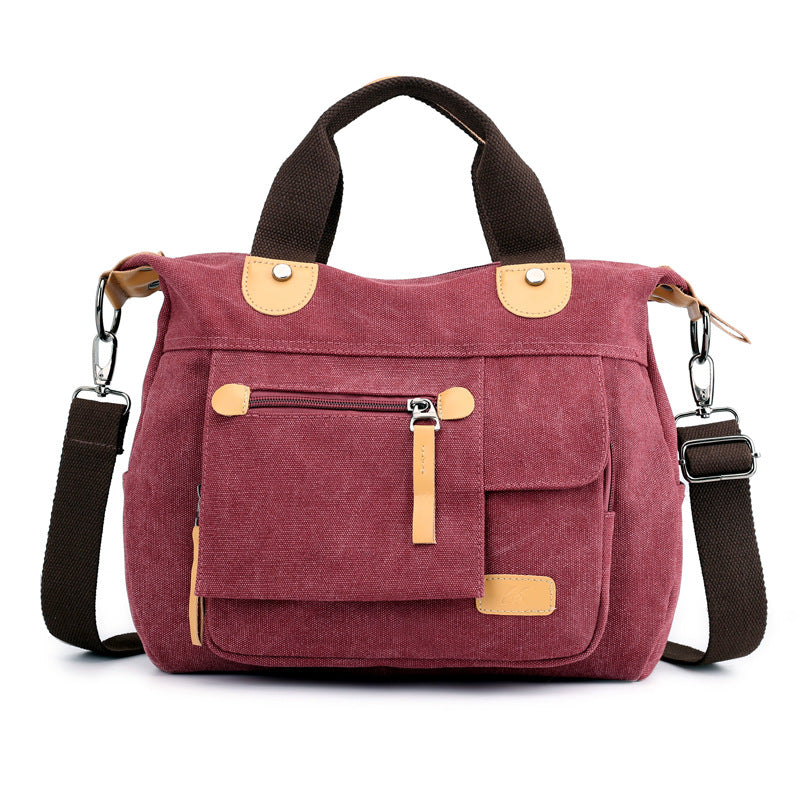 Retro Fashion Canvas Casual Female Bag