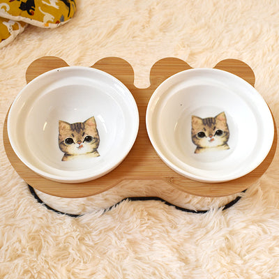 Protect The Spine Bowl Holder Cat Food Water