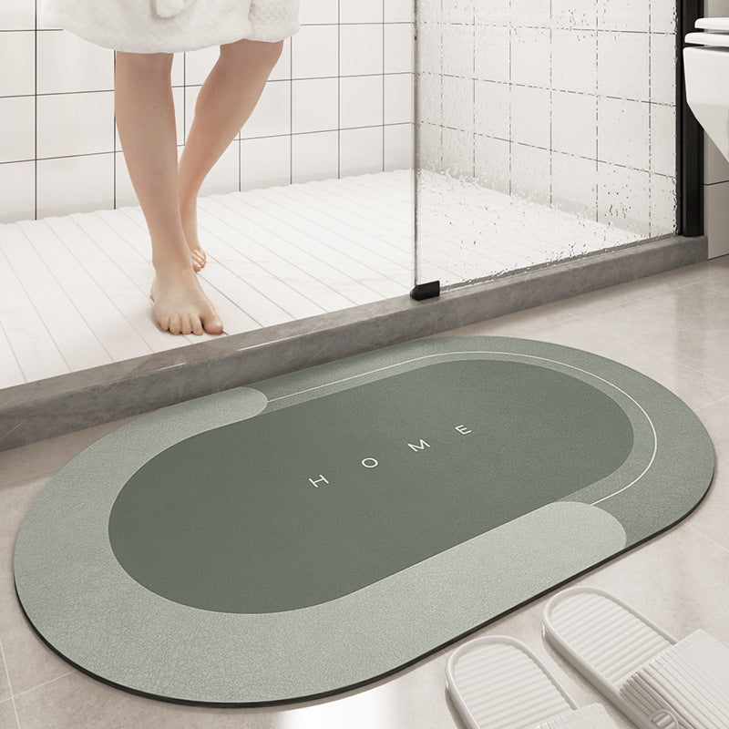 Cushion Bathroom Sliding Door Floor Foot Mat