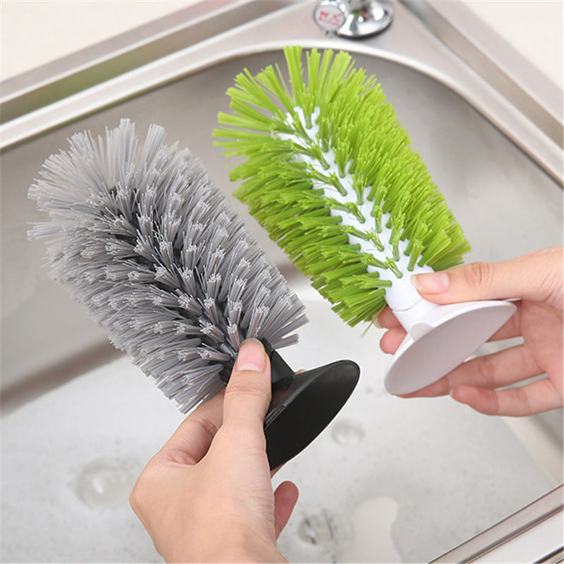 Kitchen Multi Functional Suction Cup Brush Cup Scrubber - Minihomy