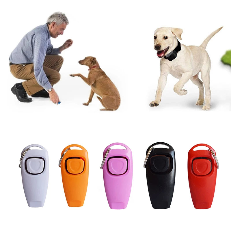 Pet ring + whistle training dog whistle pet training ring two-in-one ring naked machine - Minihomy