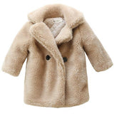 Big Kids Fur Coat for Autumn and Winter